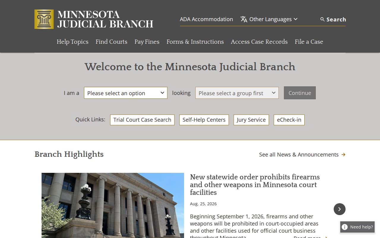 Washington County court docket Minnesota Judicial Branch resources