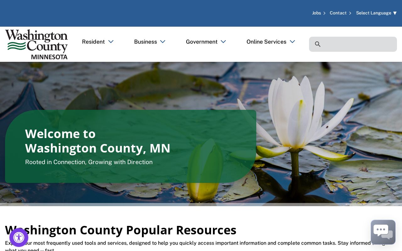 Washington County court docket county government resources